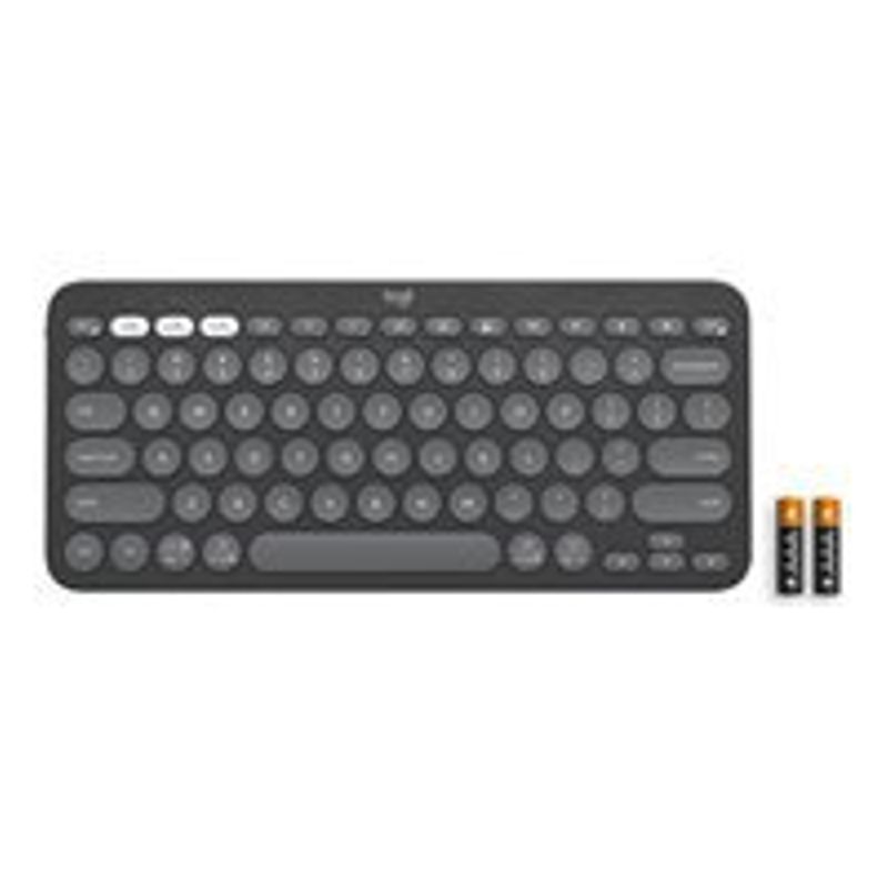 Logitech - Pebble Keys 2 Slim TKL Wireless Scissor Keyboard for Windows, macOS, iPadOS, Chrome - Graphite