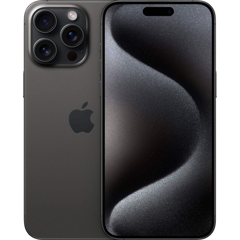 Apple - iPhone 15 Pro Max 256GB - Apple Intelligence- Black Titanium (Universal)