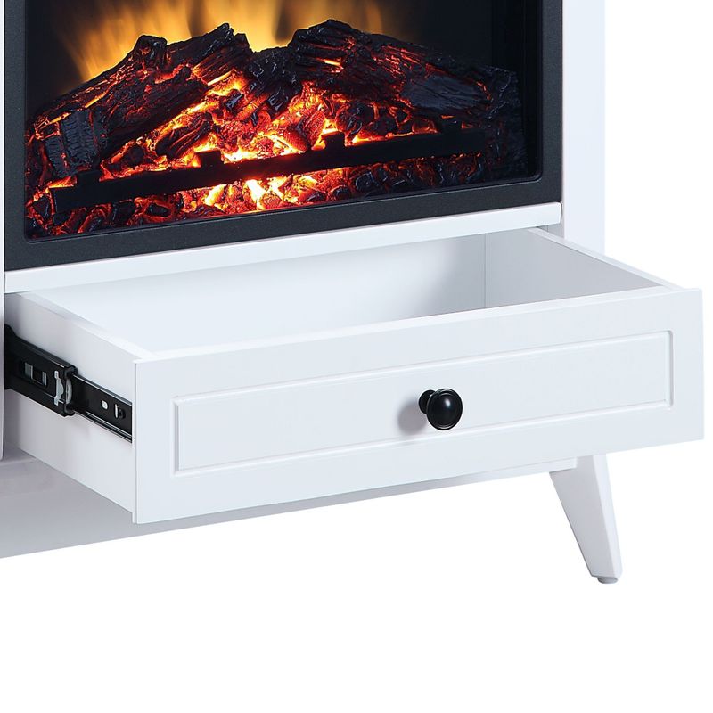 ACME Hamish Fireplace, White Finish