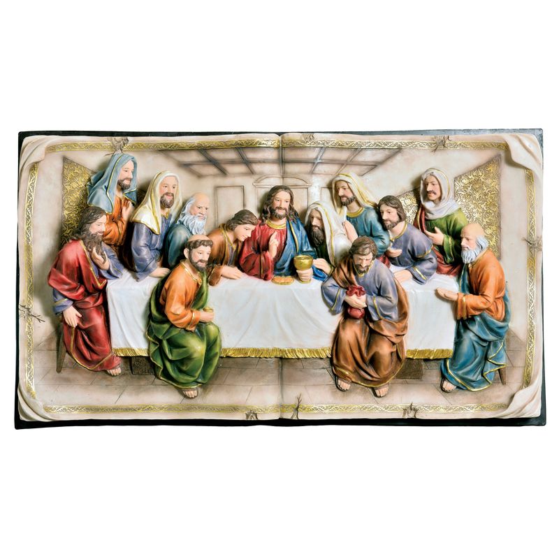 Traditional Last Supper Plaque in Multi