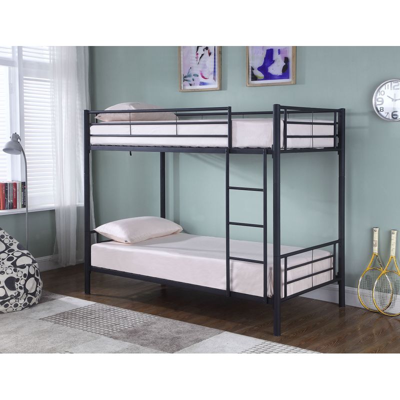 Hayward Twin Over Twin Bunk Bed Black