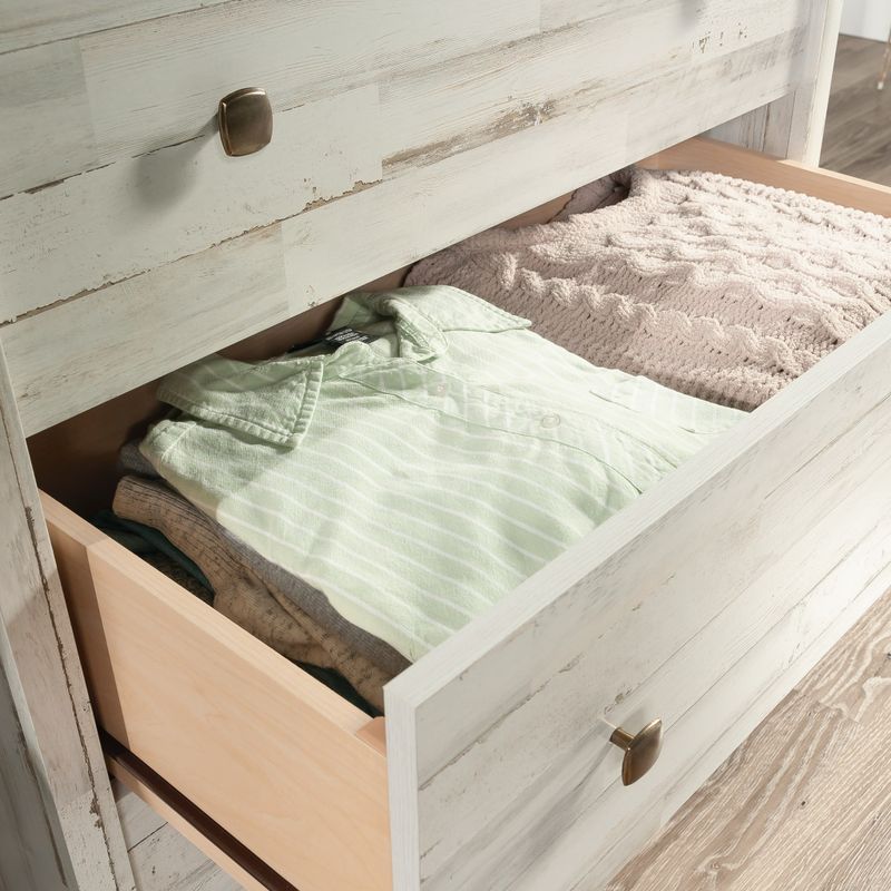 Sauder - River Ranch 4-Drawer Chest Dresser - White Plank