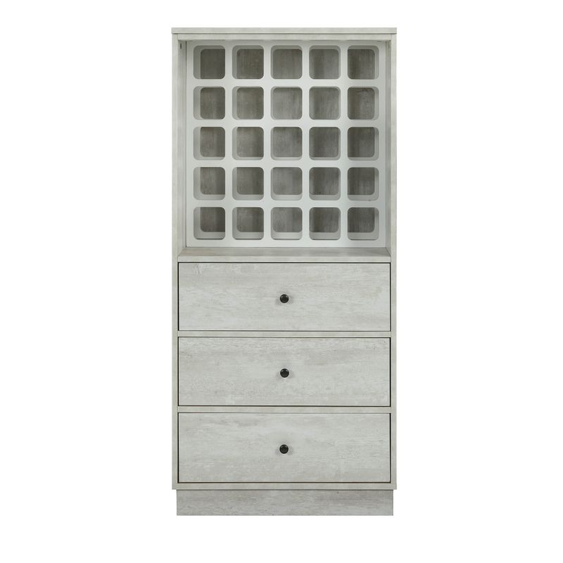 ACME Wiesta Wine Cabinet, Antique White