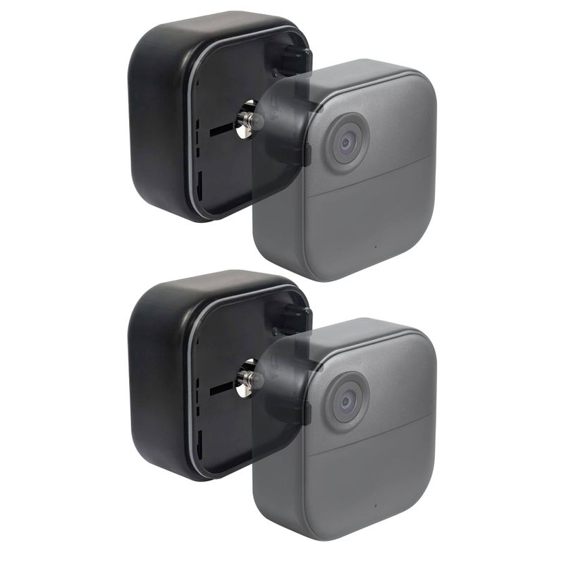 Wasserstein - 2-Pack Battery Extension Pack Compatible with Blink Outdoor 4 Camera (Batteries NOT Included) - Black