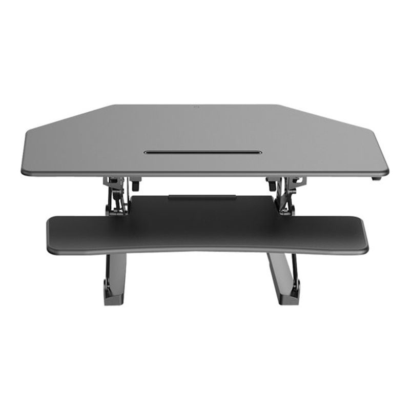 FlexiSpot M4B - standing desk converter - corner - black