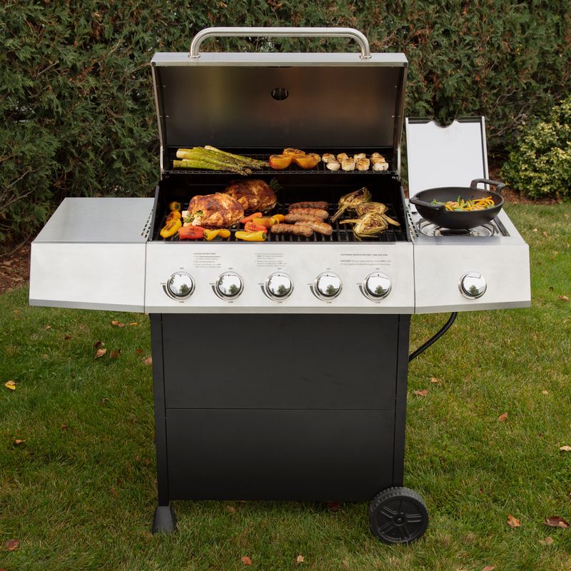 Cuisinart - 5 Burner Gas Grill w/ Side Burner