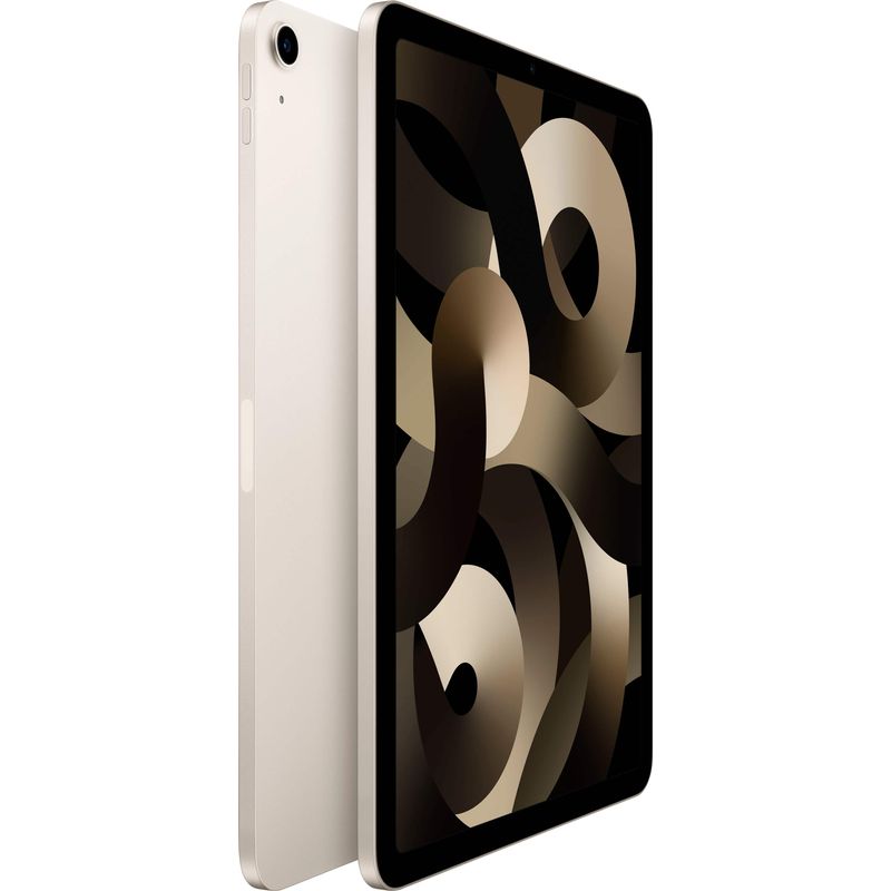 Apple - 10.9-Inch iPad Air - Latest Model - (5th Generation) with Wi-Fi - 64GB - Starlight With Black Case Bundle