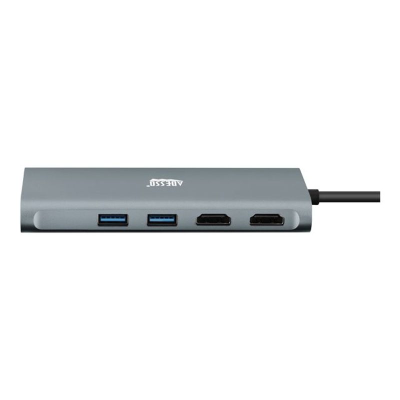 Adesso - docking station - USB-C - 2 x HDMI - 1GbE - TAA Compliant