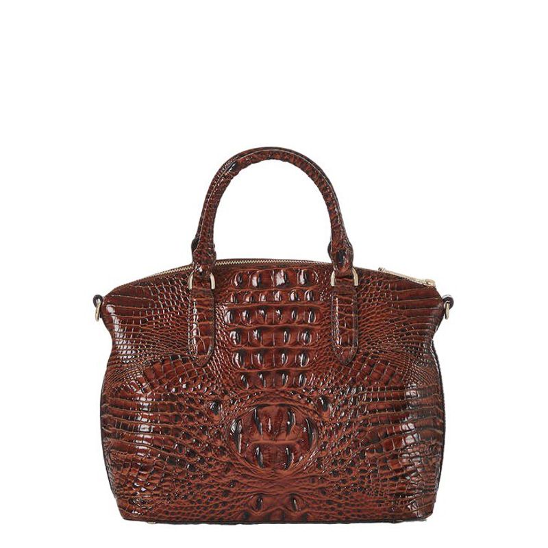 Rent to own Brahmin Duxbury Satchel Medium Pecan Melbourne FlexShopper