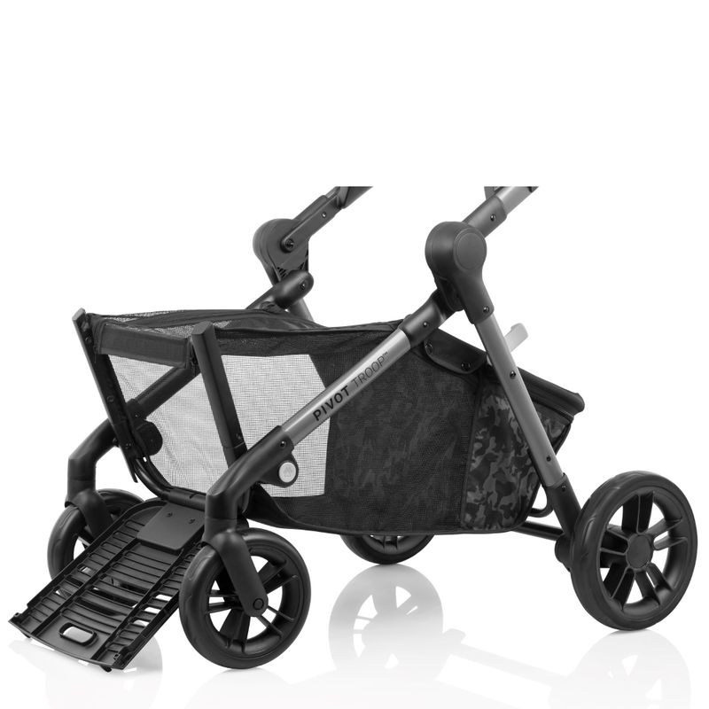 Pivot Troop Child & Pet Travel System w/ LiteMax Car Seat Moonstone Gray