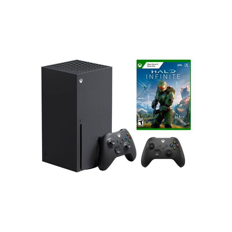 Xbox X + Halo Infinite Bundle with Extra Controller