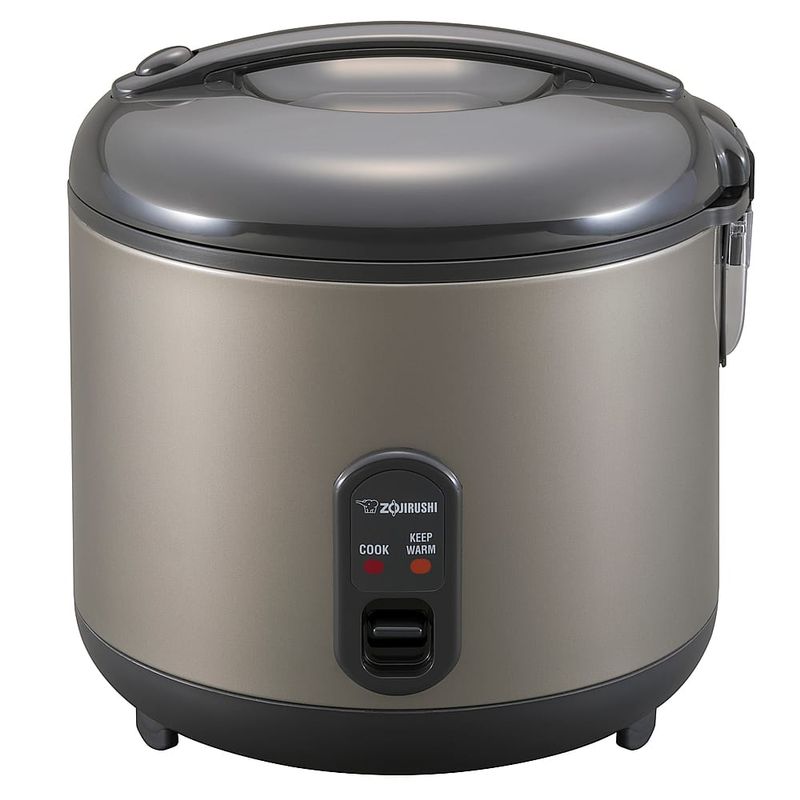 Zojirushi - 10 Cup (Uncooked) Automatic Rice Cooker & Warmer - Metallic Gray