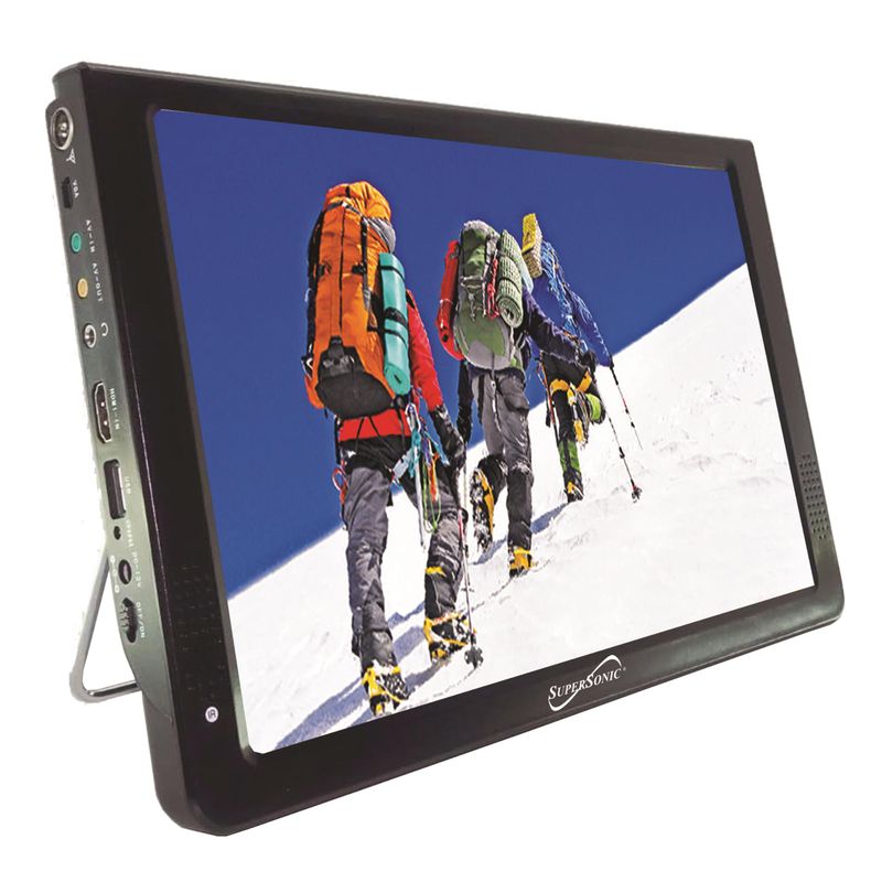 Supersonic - 12" Portable LED TV w/ USB/SD Inputs