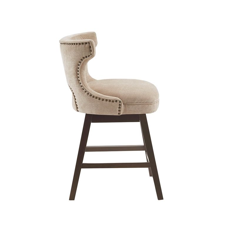 Hadley Beige Swivel Counter Stool