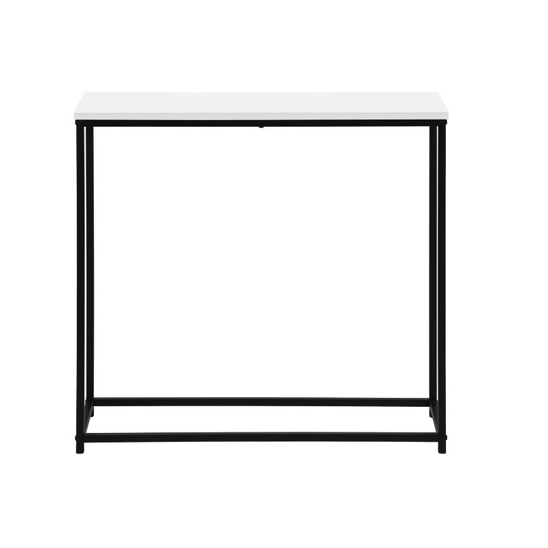 Accent Table/ Console/ Entryway/ Narrow/ Sofa/ Living Room/ Bedroom/ Metal/ Laminate/ White/ Black/ Contemporary/ Modern