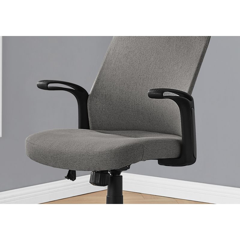 Office Chair/ Adjustable Height/ Swivel/ Ergonomic/ Armrests/ Computer Desk/ Work/ Metal/ Mesh/ Grey/ Black/ Contemporary/ Modern