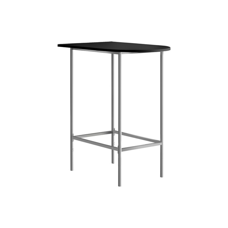 Home Bar/ Bar Table/ Bar Height/ Pub/ 36" Rectangular/ Small/ Kitchen/ Metal/ Laminate/ Black/ Grey/ Contemporary/ Modern