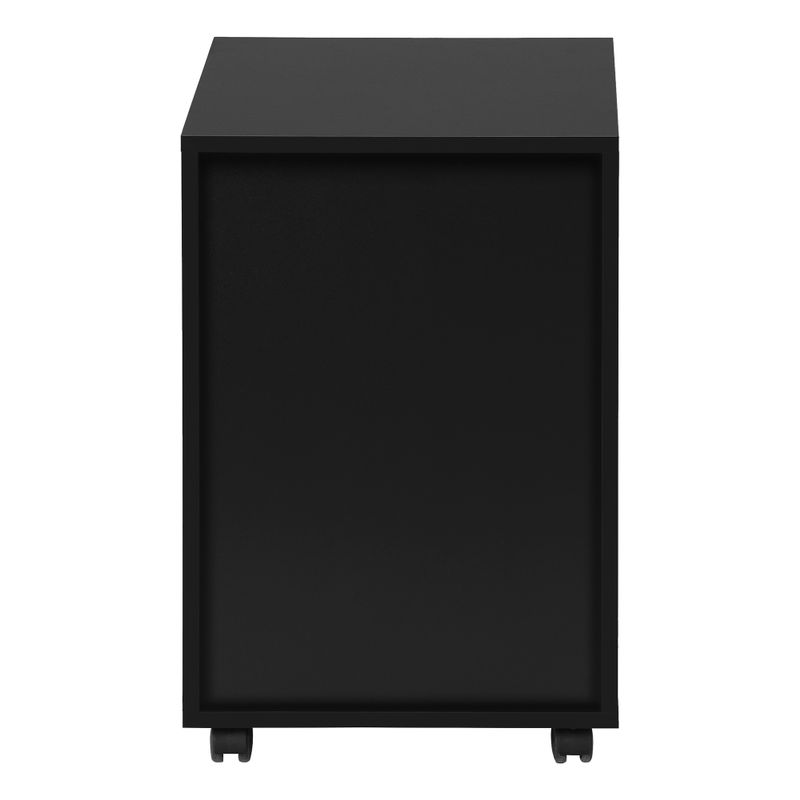 File Cabinet/ Rolling Mobile/ Storage Drawers/ Printer Stand/ Office/ Work/ Laminate/ Black/ Contemporary/ Modern