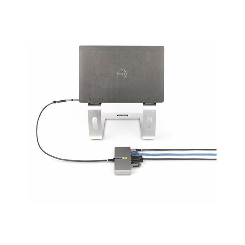 StarTech.com 2-Port USB-C/USB-A Hub with GbE and RS232 Serial 2x USB-A - hub - 2 ports