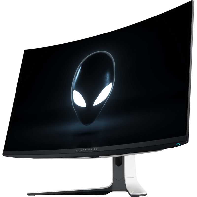 Alienware - AW3225QF 31.6" QD-OLED Curved 4K UHD 240Hz .03-ms G-SYNC Gaming Monitor with HDR (HDMI, USB-C) - Lunar Light