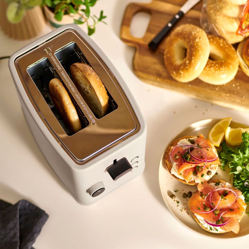 bella PRO - 2-Slice Toaster with Extra Wide Slots - Oatmilk