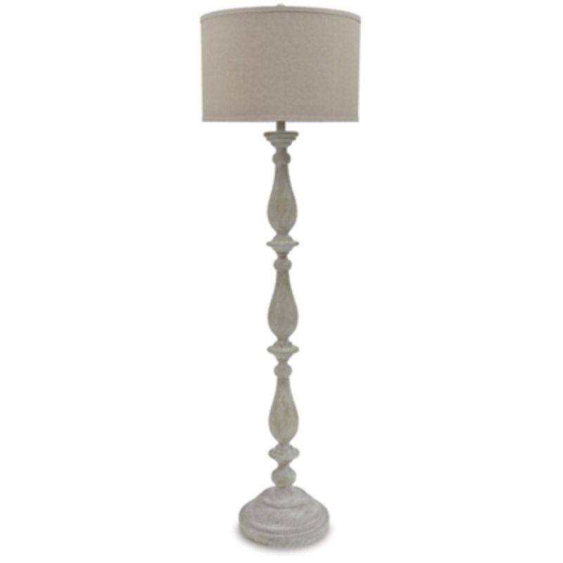 Whitewash Bernadate Poly Floor Lamp (1/CN)