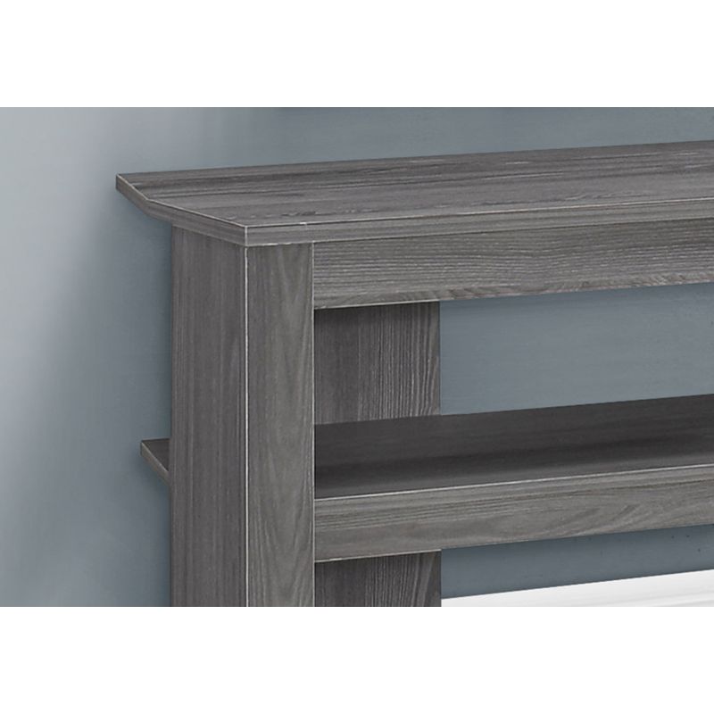 TV Stand/ 42 Inch/ Console/ Media Entertainment Center/ Storage Shelves/ Living Room/ Bedroom/ Laminate/ Grey/ Contemporary/ Modern