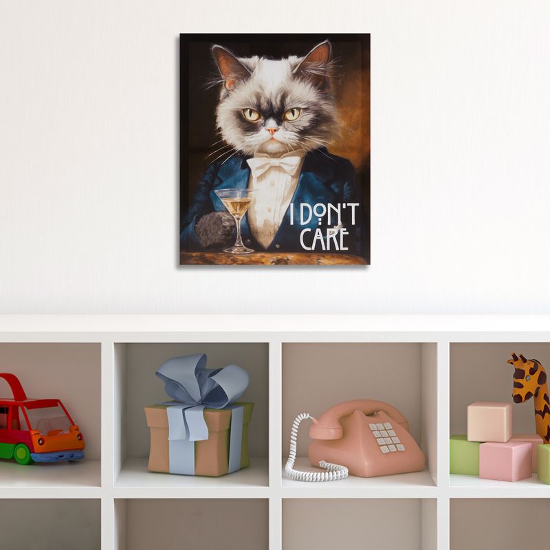 I Don't Care/Multi Grumpy Cats I Don't Care Canvas Wall Art See below