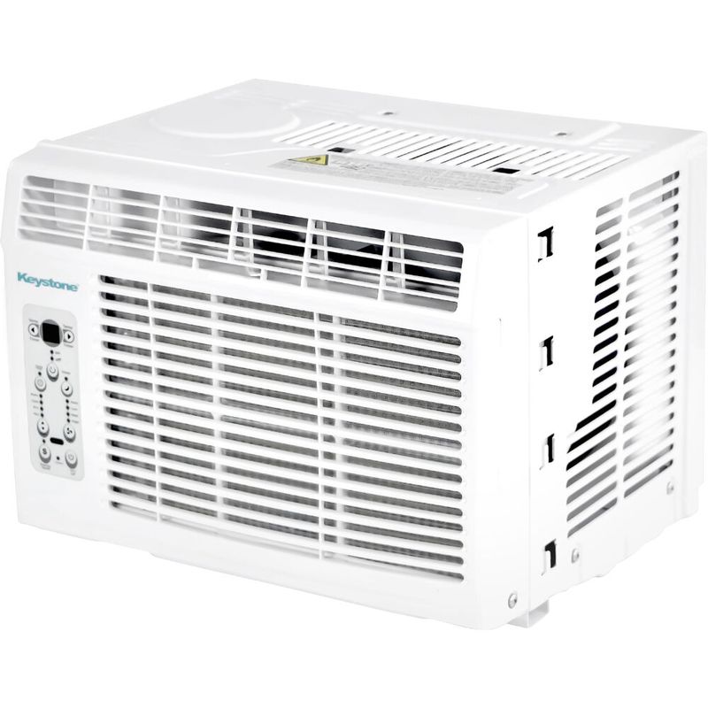 Keystone - 12,000/11,600 BTU 230V Window/Wall Air Conditioner with 11,000 BTU Supplemental Heat Capability