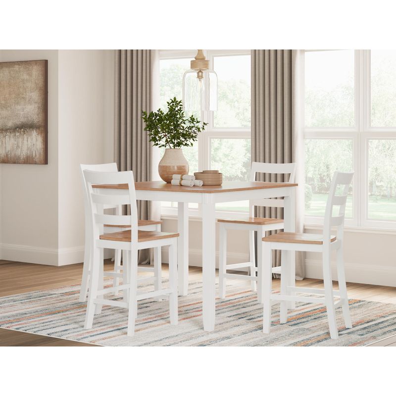 Gesthaven Counter Height Dining Table and 4 Barstools (Set of 5)