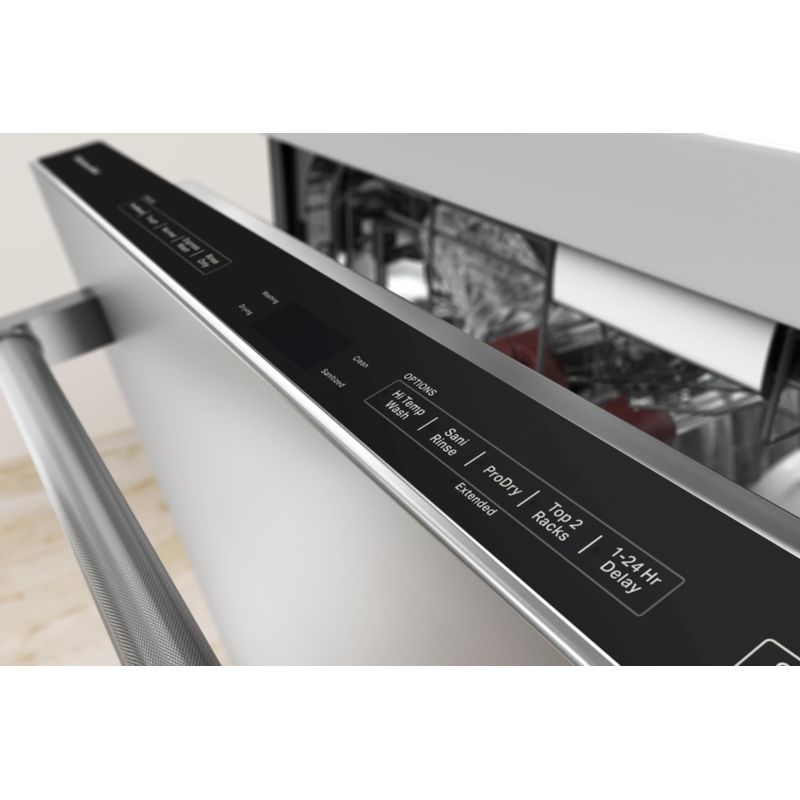 KitchenAid - 24" Top Control Built-In Stainless Steel Tub Dishwasher with 3rd Rack, Fan-Enabled ProDry, 44 dBA - Stainless Steel