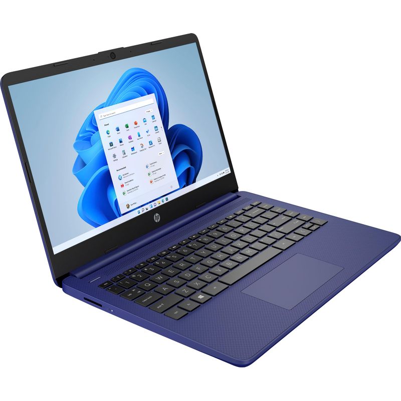 HP - 14" Laptop - Intel Celeron - 4GB Memory - 64GB eMMC - Indigo Blue