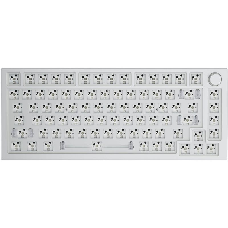 Glorious - GMMK Pro Barebone High Profile Gasket Mounted RGB 75% Wired Mechanical Keyboard - White