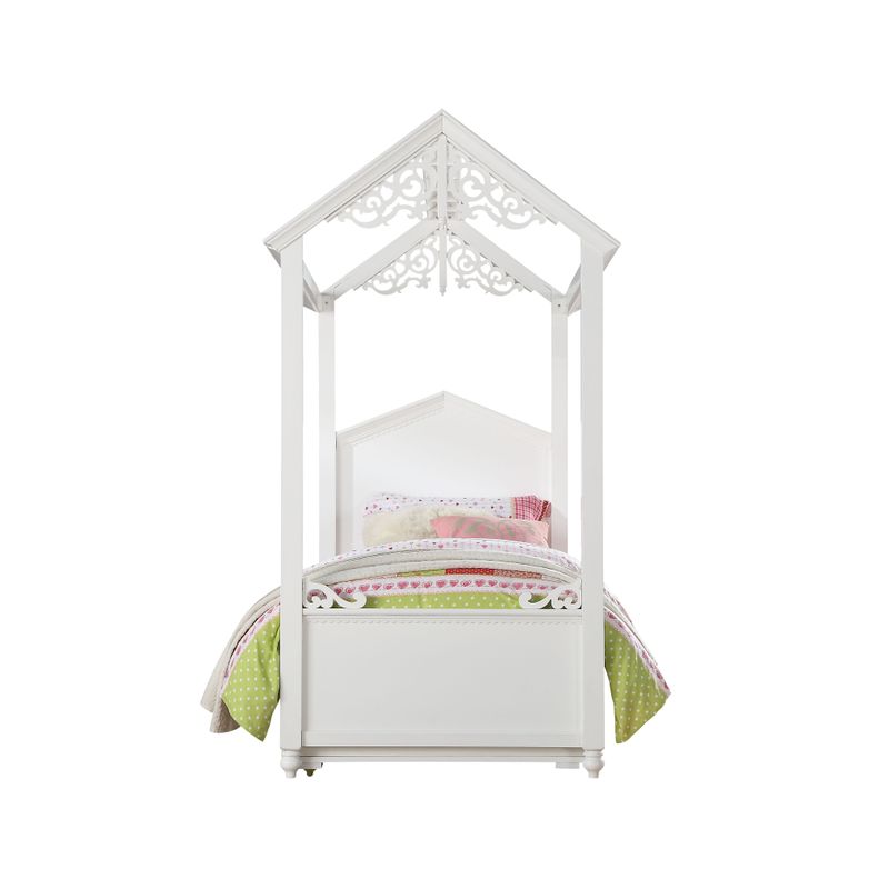 ACME Rapunzel Twin Bed, White