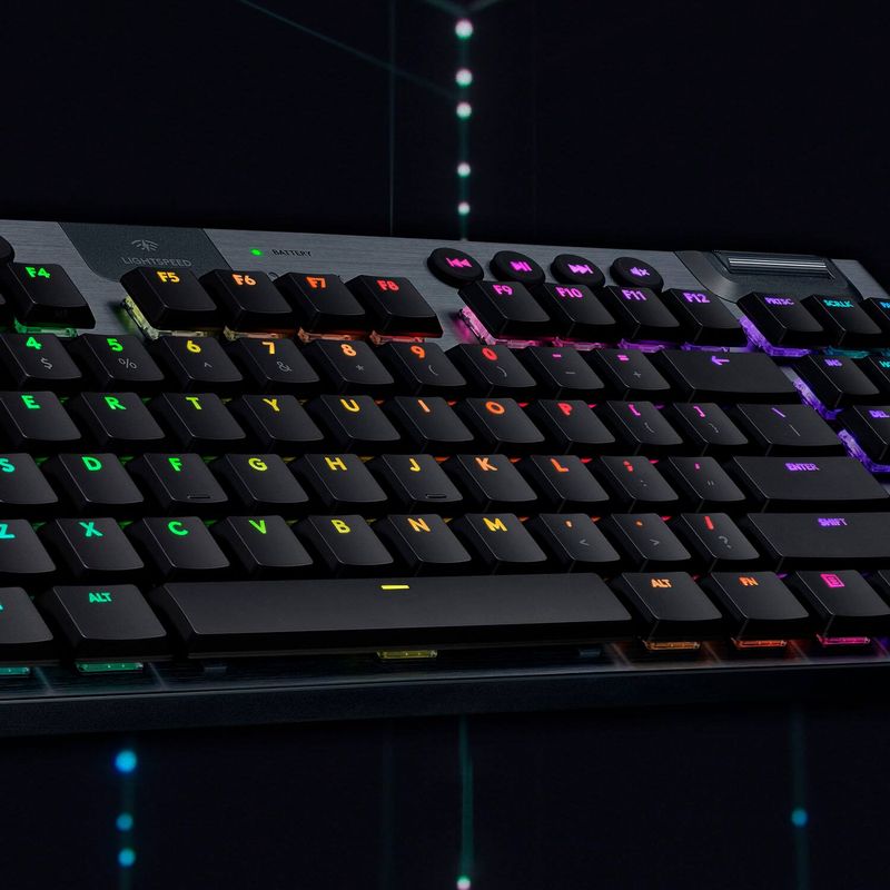 Logitech - G915 LIGHTSPEED TKL Wireless Mechanical GL Tactile Switch Gaming Keyboard with RGB Backlighting - Black