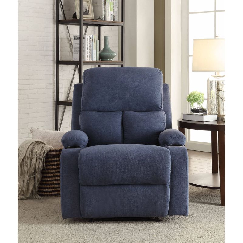 ACME Rosia Motion Recliner, Blue Velvet