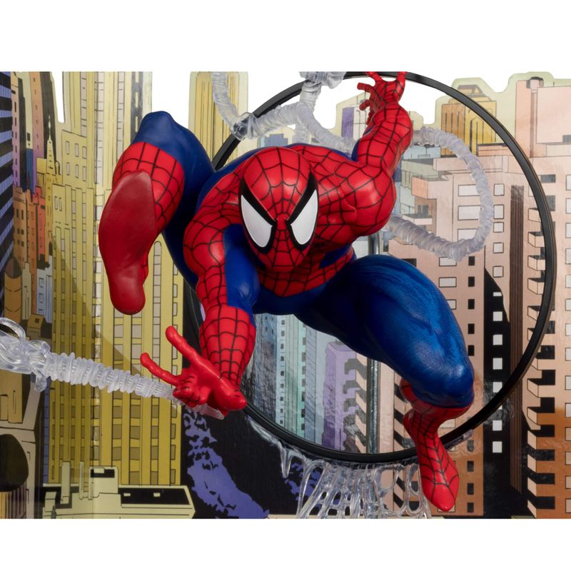 McFarlane Toys - Marvel Spider-Man 1:6th Scale 11.7" Posed Figure with Scene & Comic (Based on The Amazing Spider-Man #301)