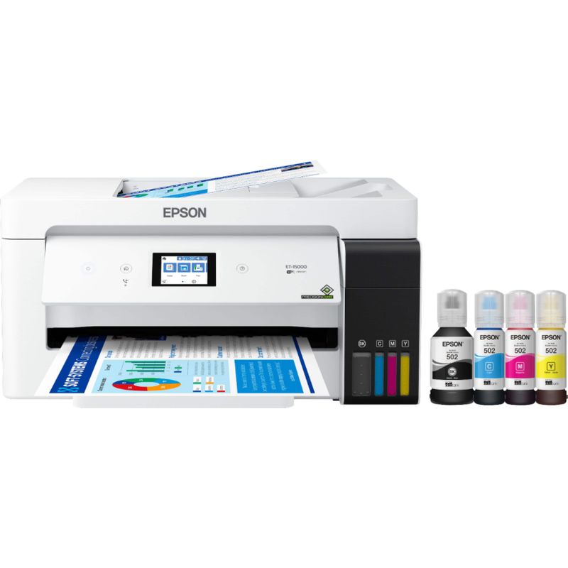 Epson - EcoTank ET-15000 Wireless All-In-One Inkjet Printer - White