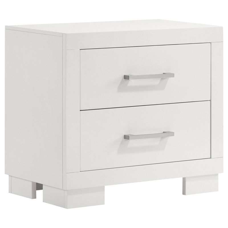 Jessica 2-drawer Nightstand White