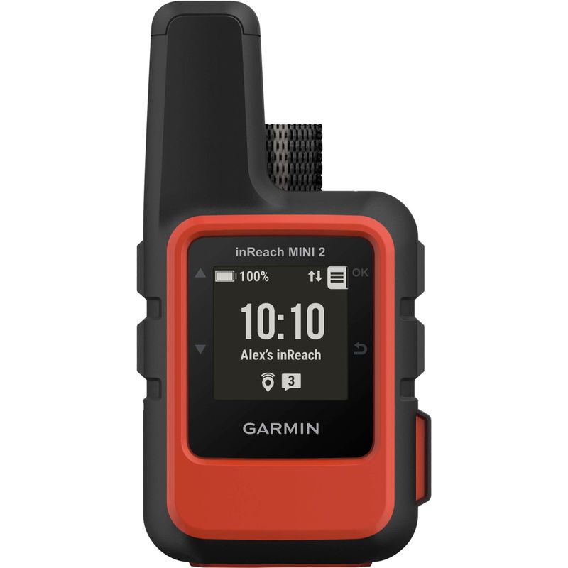 Garmin - inReach Mini 2 Compact Satellite Communicator 1.3" GPS with Built-In Bluetooth - Flame Red