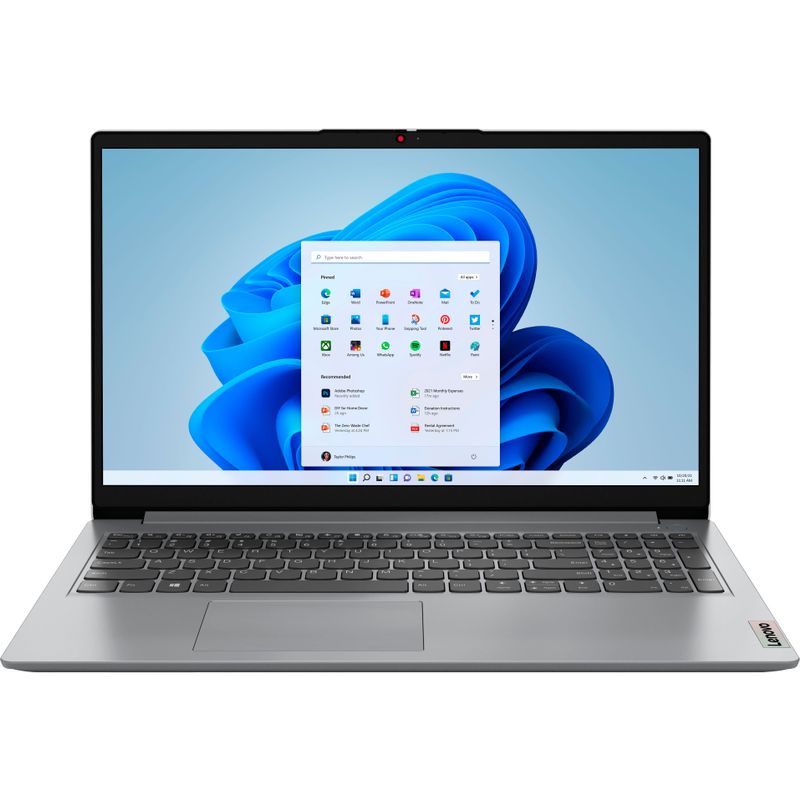 Lenovo - Ideapad 1i 15.6" Full HD Touchscreen Laptop - Intel Core i3-1215U with 8GB Memory - Intel UHD Graphics - 256GB SSD - Cloud Gray