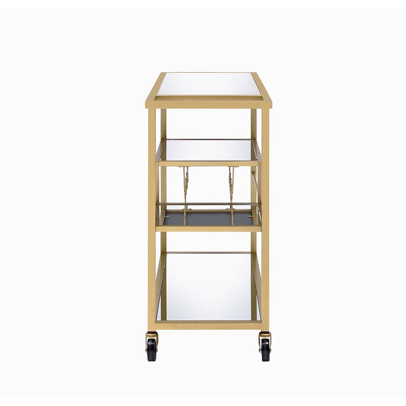 ACME Adamsen Serving Cart, Champagne & Mirror
