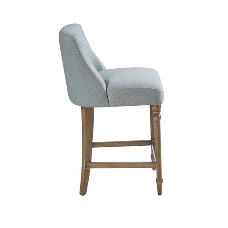 Blue Delaney 25" Upholstered Counter Stool