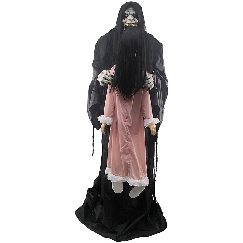 Soul Sucker Demon Reaper by Tekky, Premium Talking Halloween Animatronic, Plug-In or Battery