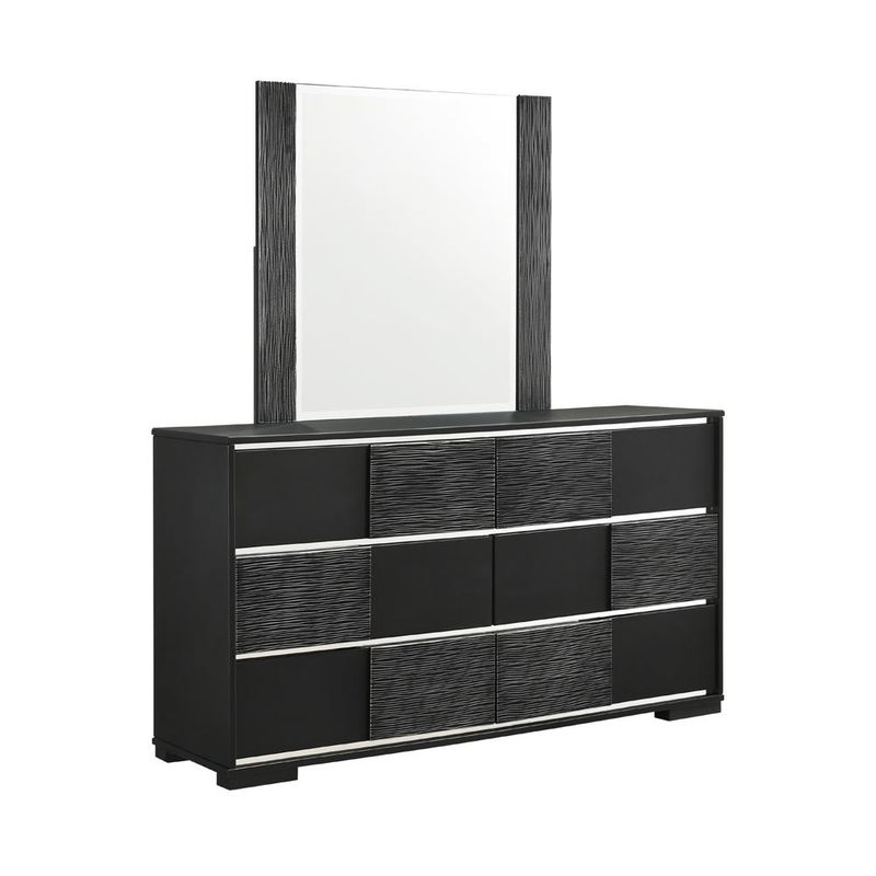 Blacktoft Rectangle Dresser Mirror Black