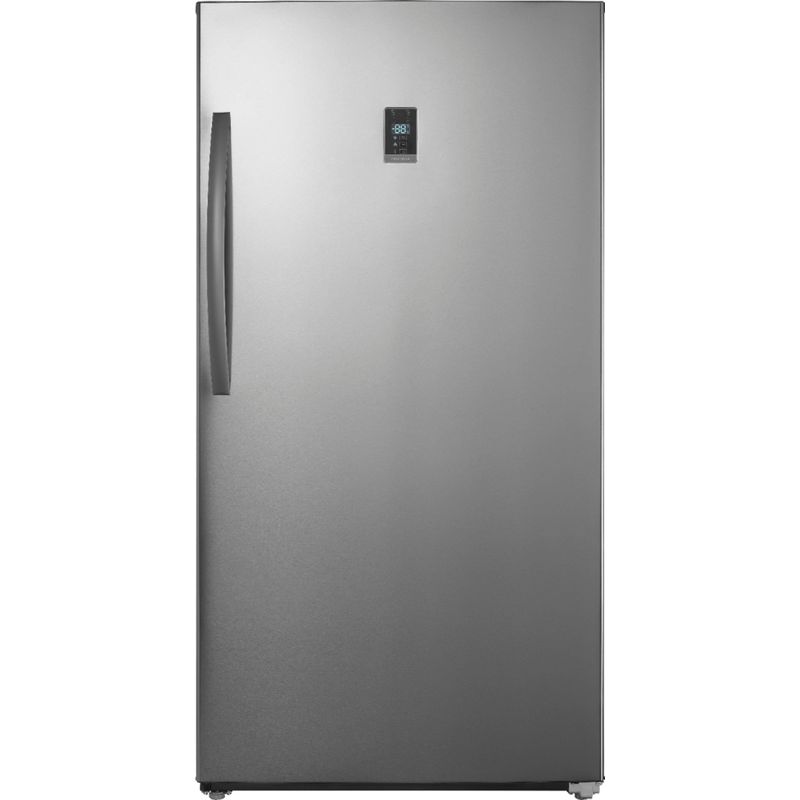 Insignia&trade; - 17 Cu. Ft. Garage Ready Convertible Upright Freezer with ENERGY STAR Certification - Stainless steel