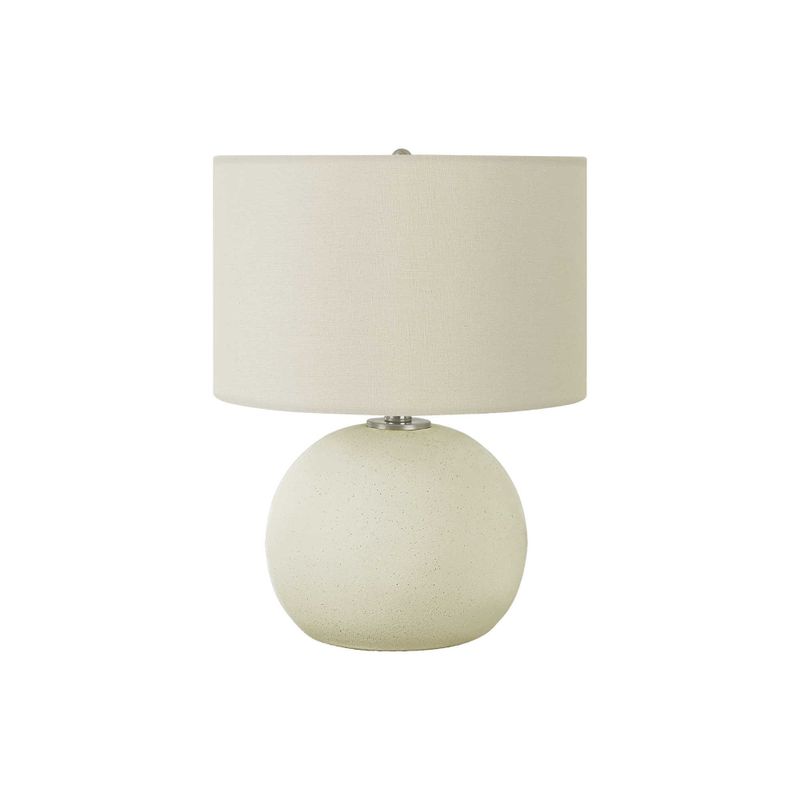 Lighting - 18"H Table Lamp Cream Ceramic / Ivory Shade