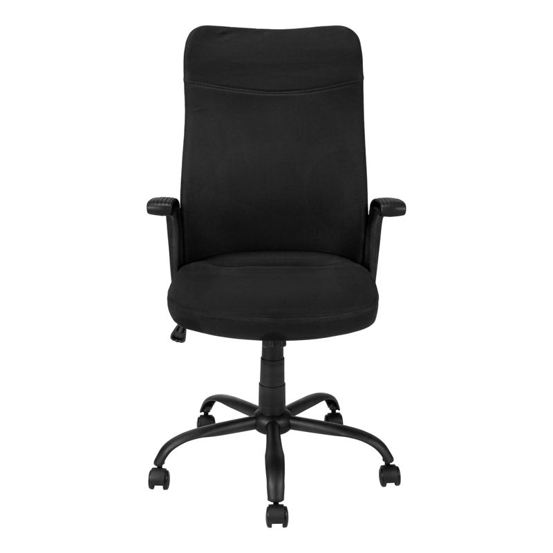 Office Chair/ Adjustable Height/ Swivel/ Ergonomic/ Armrests/ Computer Desk/ Work/ Metal/ Mesh/ Black/ Contemporary/ Modern