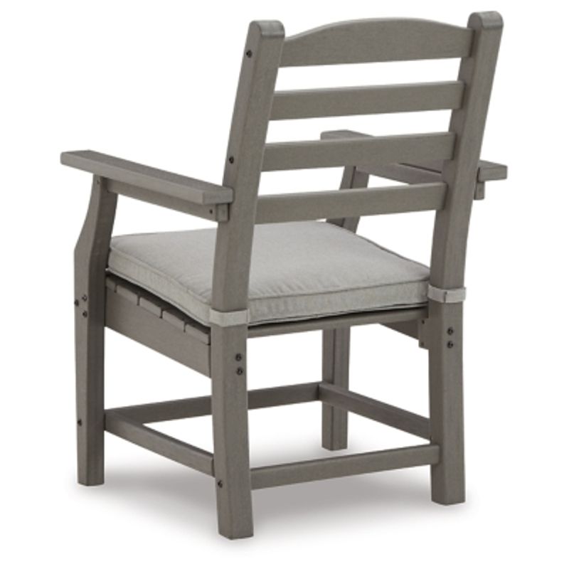 Gray Visola Arm Chair With Cushion (2/CN)