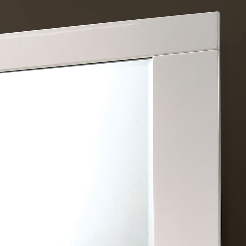 Contemporary Mirror in White